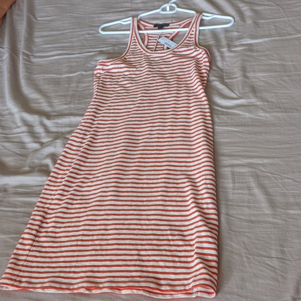 J. Crew racerback striped dress